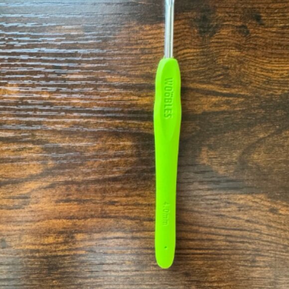 *New* Woobles Amun the Mummy Halloween Neon Green Crochet Hook (Unique Color) - Picture 2 of 2
